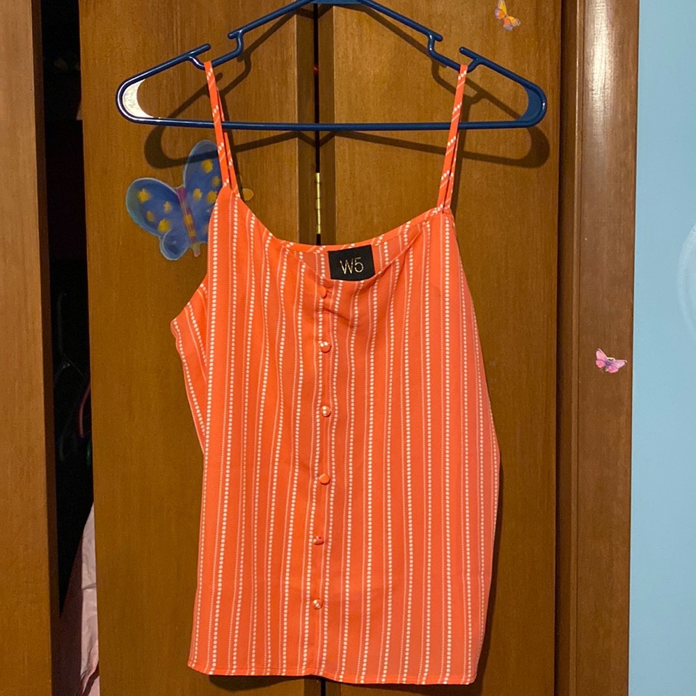 W5 peach tank top